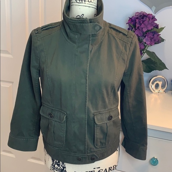 Abercrombie & Fitch Military Jacket Full Zip Large - Picture 4 of 5